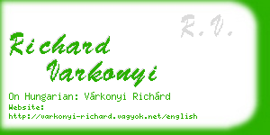 richard varkonyi business card